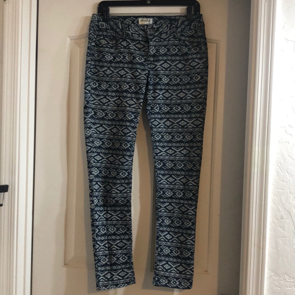 Mudd Jeans Aztec Print Pants Size 7